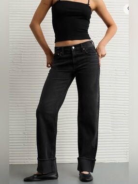 AE High-Waisted Stovepipe Jean Sz 6. P19